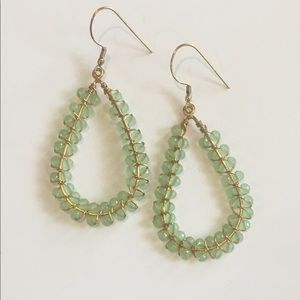Turq Beaded Earrings